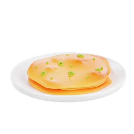 Aloo Paratha  3D Icon