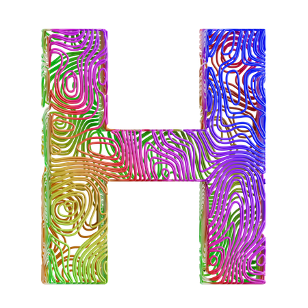 Alpabet H  3D Icon