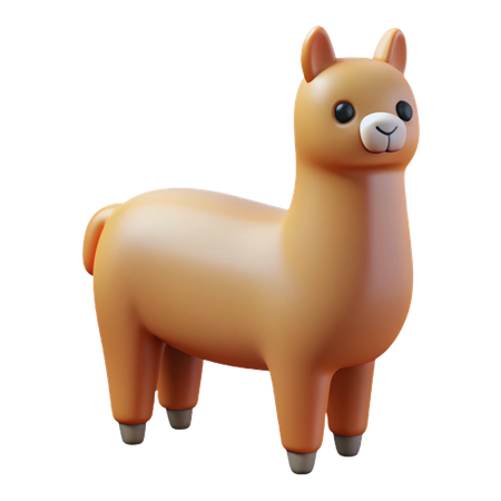 Alpaca  3D Icon