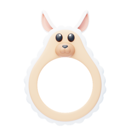 Alpaca Shape Animal Frame  3D Icon