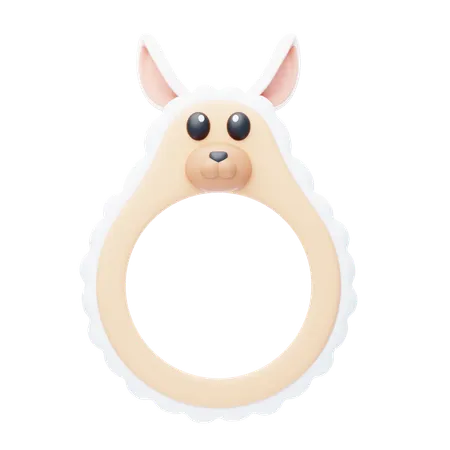 Alpaca Shape Animal Frame  3D Icon