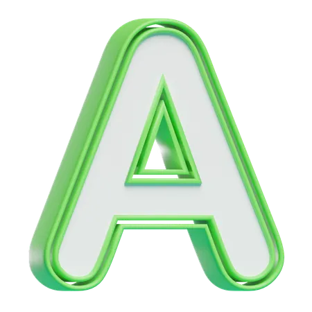Alpha Beta  3D Icon