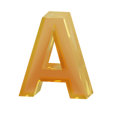 Alphabet A  3D Icon