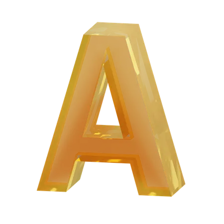 Alphabet A  3D Icon