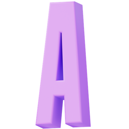 Alphabet A  3D Icon