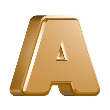Alphabet A  3D Icon