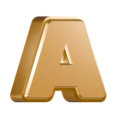 Alphabet A  3D Icon