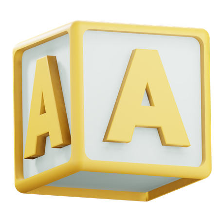 Alphabet A  3D Icon