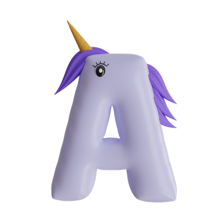 Alphabet A 3D Icon