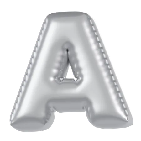 Alphabet A Balloon  3D Icon