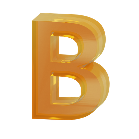 アルファベットb  3D Icon