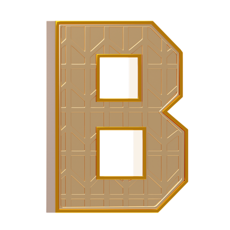 アルファベットb  3D Icon