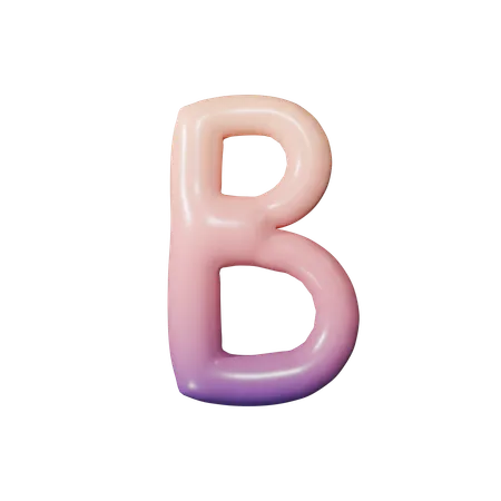 アルファベットb  3D Icon