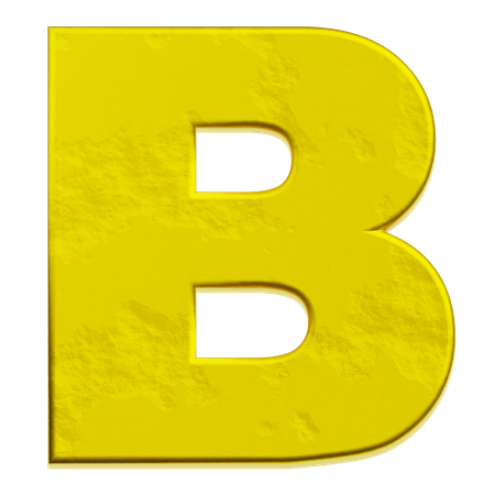 알파벳 b  3D Icon