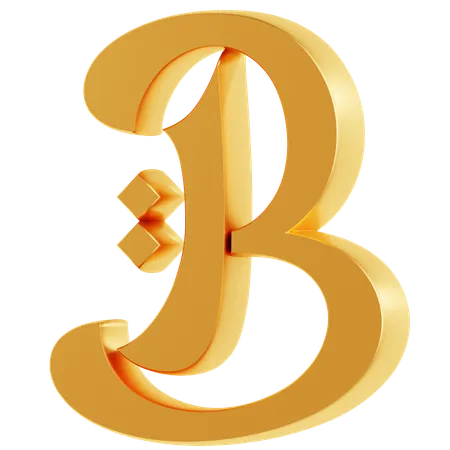 Alphabet b  3D Icon