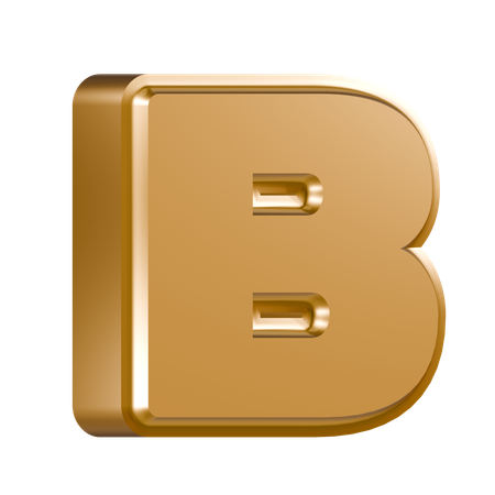 Alphabet B  3D Icon