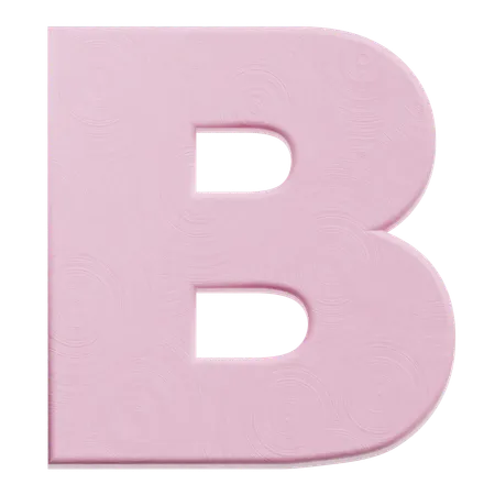 Alphabet B  3D Icon