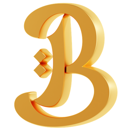 Alphabet B  3D Icon