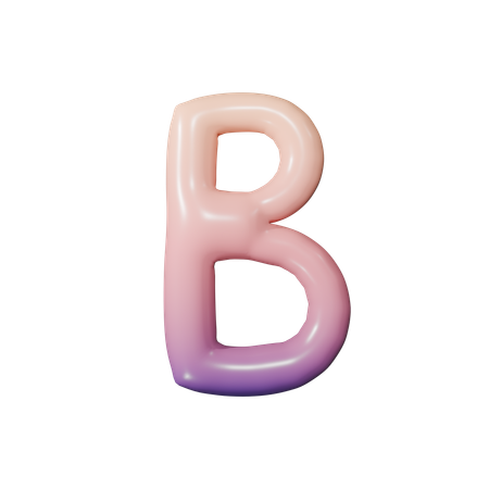 Alphabet B  3D Icon