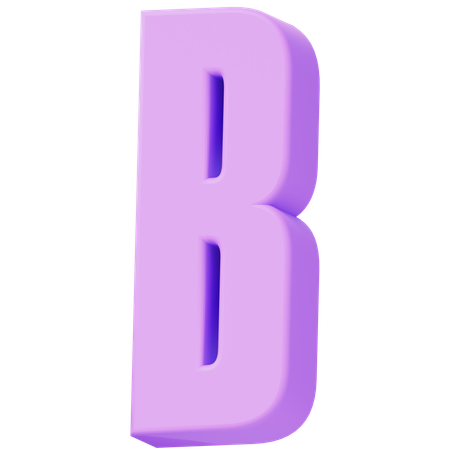 Alphabet B  3D Icon