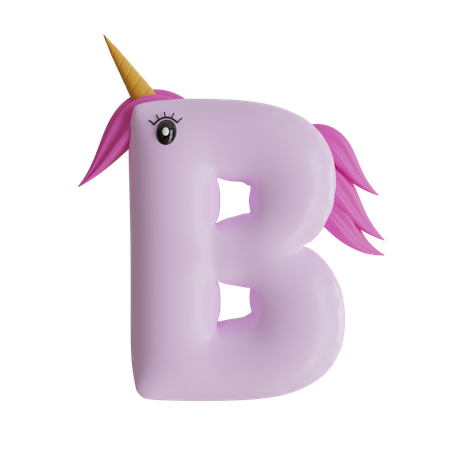 Alphabet B  3D Icon