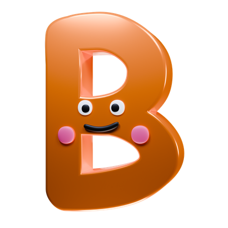 Alphabet b  3D Icon