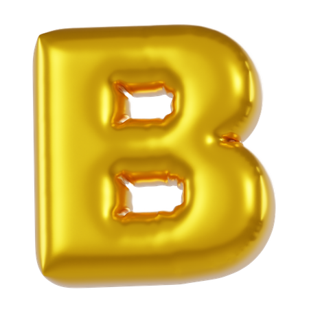 Ballon alphabet b  3D Icon