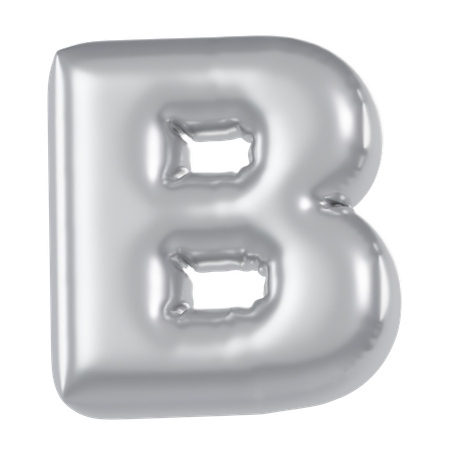 Alphabet B Balloon  3D Icon