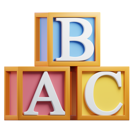 Bloc alphabétique  3D Icon