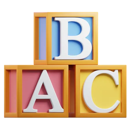 Bloc alphabétique  3D Icon