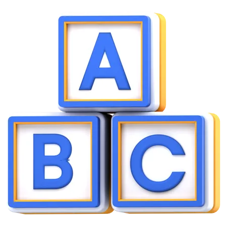 Alphabet Block  3D Icon