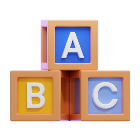 Alphabet Block  3D Icon