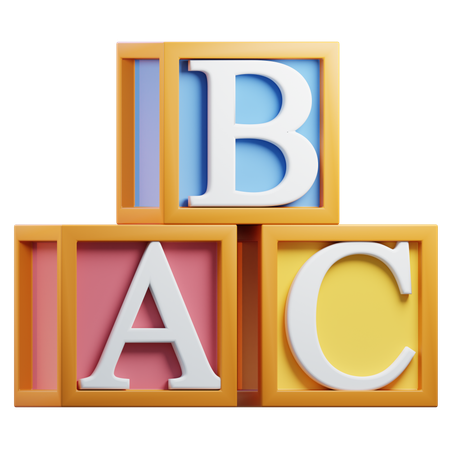 Alphabet Block  3D Icon