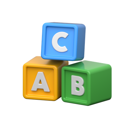 Alphabet Block  3D Icon