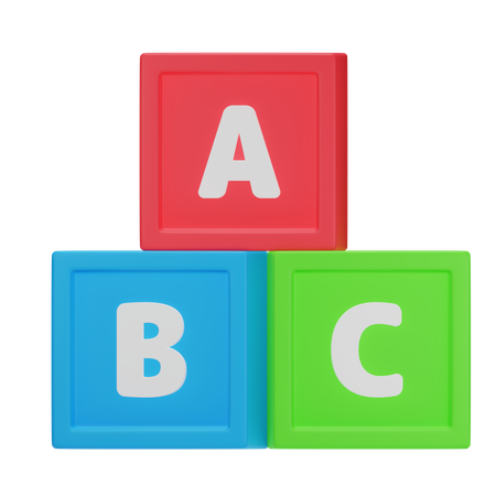 Alphabet Block  3D Icon