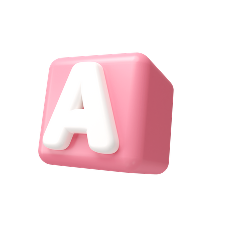 Alphabet Block  3D Icon