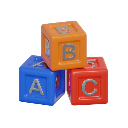 Alphabet Block  3D Icon