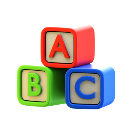 Alphabet block  3D Icon