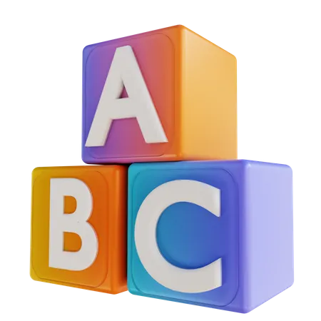 Alphabet Block  3D Illustration