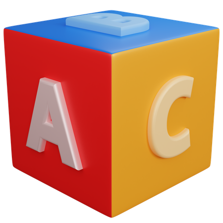 Alphabet Block 3D Icon