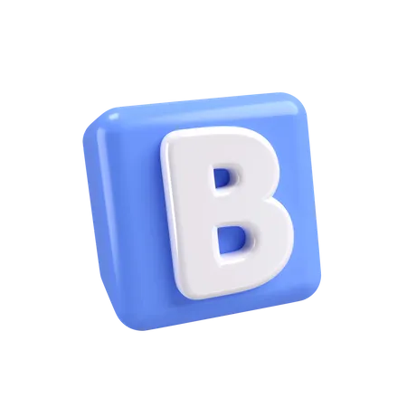 Alphabet Block  3D Icon