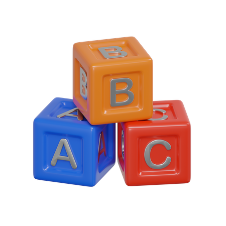 Alphabet Block  3D Icon