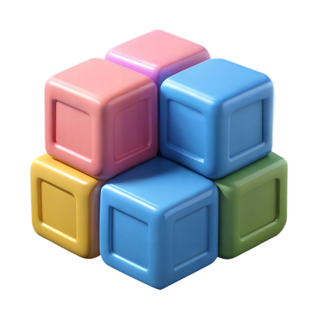 Alphabetblöcke  3D Icon