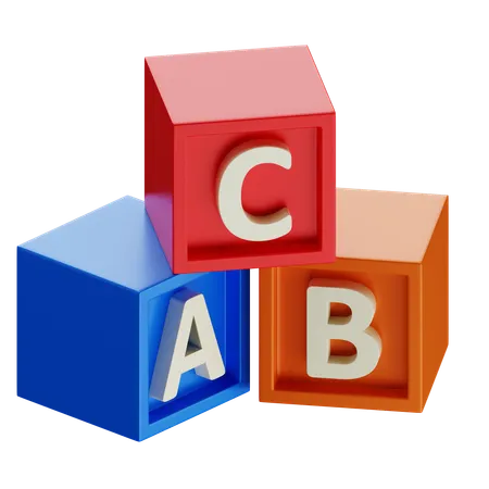 Alphabetblöcke  3D Icon