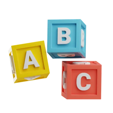 Alphabetblöcke  3D Icon