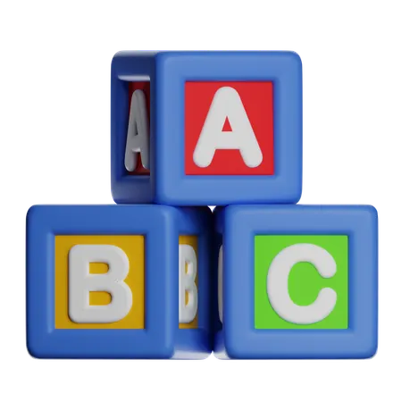 Alphabetblöcke  3D Icon