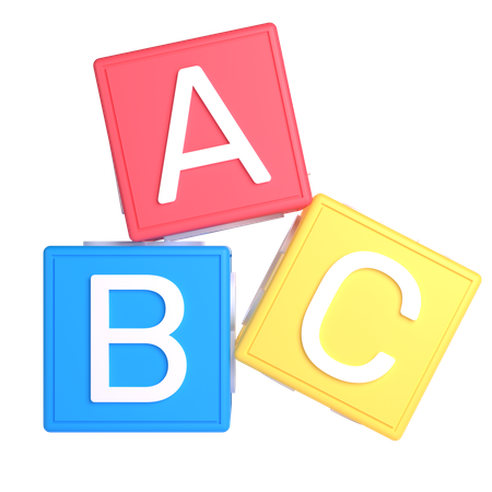 Alphabetblöcke  3D Icon