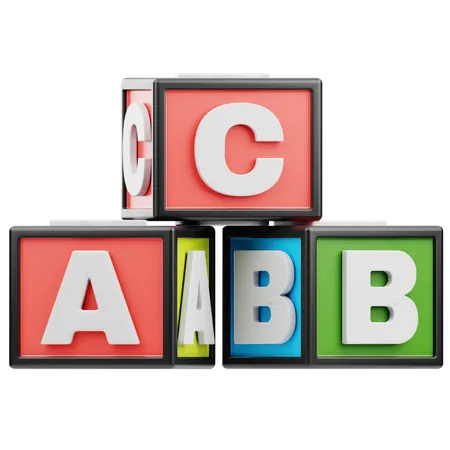 Alphabet Box  3D Icon