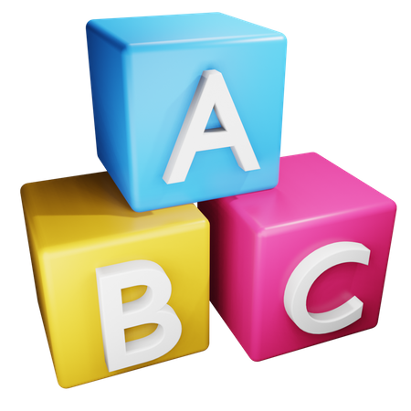 Alphabet Box  3D Icon