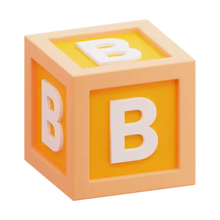 Alphabet-Box Buchstabe B  3D Icon